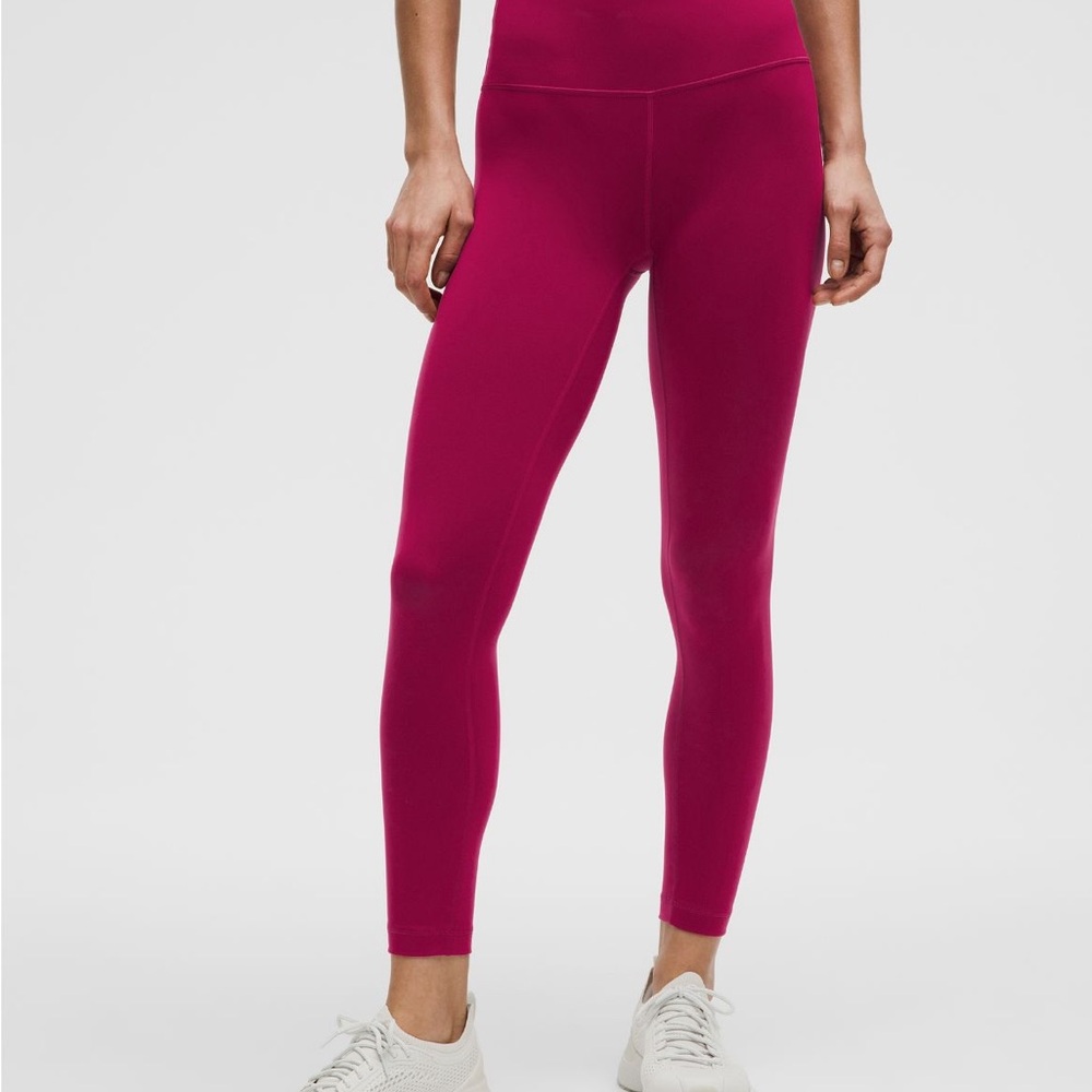 Lululemon Athletica Wunder Train Magenta Smoke Leggings